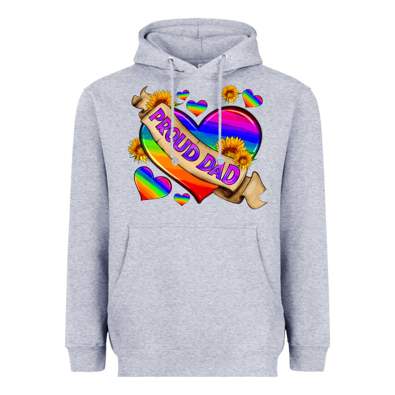 Lgbtq Proud Dad Heavyweight Hoodie by HRA Design Shop | Teevron