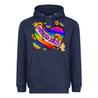 Navy lgbtq proud dad Heavyweight Hoodie - HRA Design Shop