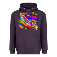 Plum lgbtq proud dad Heavyweight Hoodie - HRA Design Shop