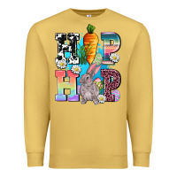 Antique Gold hip hop easter rabbit Premium Sweatshirt - AdoDesignShop