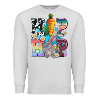 Dove Grey hip hop easter rabbit Premium Sweatshirt - AdoDesignShop
