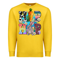 Lemon hip hop easter rabbit Premium Sweatshirt - AdoDesignShop