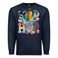 Navy hip hop easter rabbit Premium Sweatshirt - AdoDesignShop