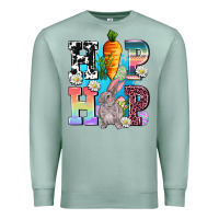 Seafoam hip hop easter rabbit Premium Sweatshirt - AdoDesignShop