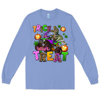 Colony Blue trick rawr treat Long Sleeve Tee - AdoDesignShop