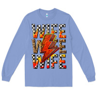 Colony Blue wife wife wife Long Sleeve Tee - texasbilliewilder