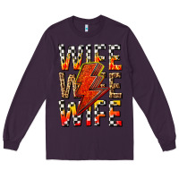 Plum wife wife wife Long Sleeve Tee - texasbilliewilder