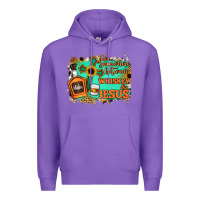 Purple Somewhere Between Whiskey and Jesus Premium Hoodie - Jasminsmagicworld