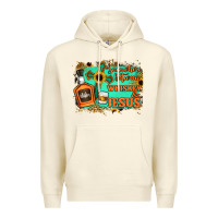 Sandshell Somewhere Between Whiskey and Jesus Premium Hoodie - Jasminsmagicworld