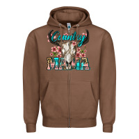 Chestnut country mama Zipper Hoodie - Zillion Design Studio