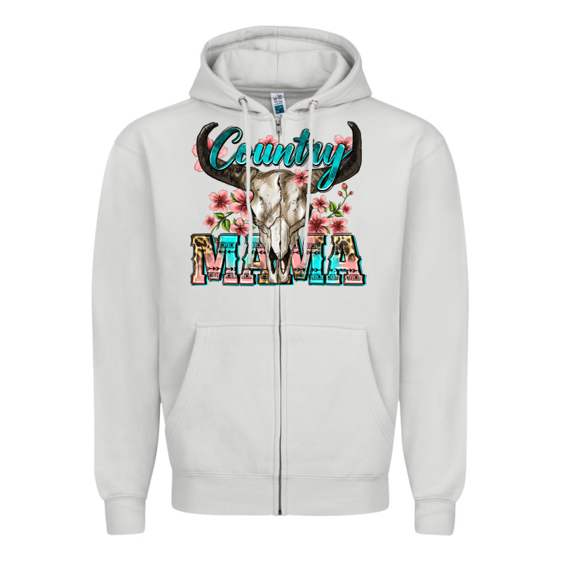 Country Mama Zipper Hoodie by Zillion Design Studio | Teevron