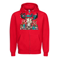 Red country mama Zipper Hoodie - Zillion Design Studio