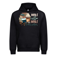 Black half coffee half bookworm Urban Hoodie - MaliasSmallBusiness