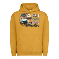 Pigment Peanut Butter half coffee half bookworm Urban Hoodie - MaliasSmallBusiness