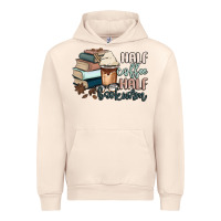 Sandshell half coffee half bookworm Urban Hoodie - MaliasSmallBusiness