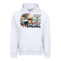 White half coffee half bookworm Urban Hoodie - MaliasSmallBusiness
