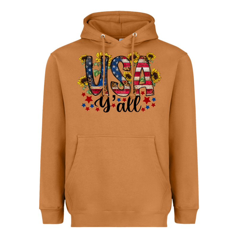 Usa Yall Heavyweight Hoodie by RacoonDesign | Teevron