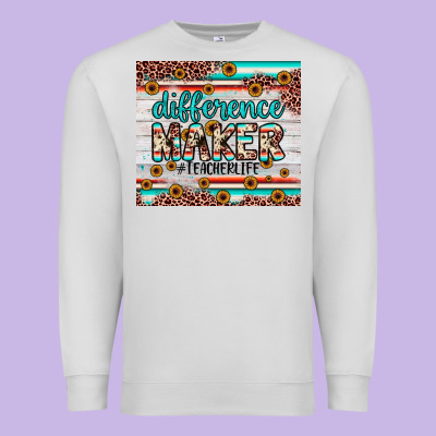 Difference Maker Premium Sweatshirt Designed By Jahusdesignshop