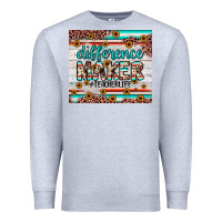 Heather Grey difference maker Premium Sweatshirt - JahusDesignShop