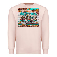 Pale Pink difference maker Premium Sweatshirt - JahusDesignShop
