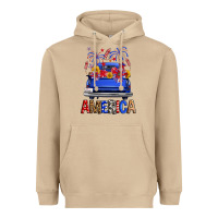 Mushroom western fourth of july america truck Heavyweight Hoodie - FaDigitalArtStudio