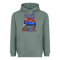 Sage western fourth of july america truck Heavyweight Hoodie - FaDigitalArtStudio