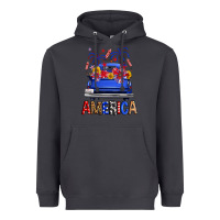 Smoke western fourth of july america truck Heavyweight Hoodie - FaDigitalArtStudio