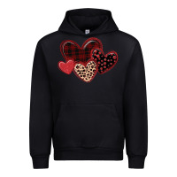 Black leopard hearts Urban Hoodie - MaliasSmallBusiness