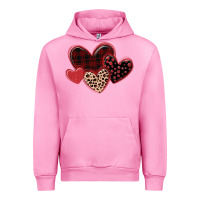 Fuchsia Pink leopard hearts Urban Hoodie - MaliasSmallBusiness