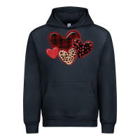Navy leopard hearts Urban Hoodie - MaliasSmallBusiness