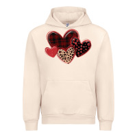 Sandshell leopard hearts Urban Hoodie - MaliasSmallBusiness