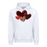 White leopard hearts Urban Hoodie - MaliasSmallBusiness