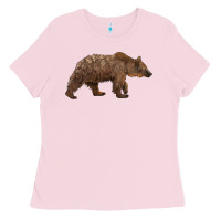 Bubblegum Pink bear Ladies Tee - BarkalooDesign