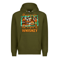 Army Green Chasing You Like a Shot of Whiskey Premium Hoodie - Jasminsmagicworld