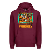 Burgundy Chasing You Like a Shot of Whiskey Premium Hoodie - Jasminsmagicworld