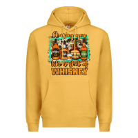 Mustard Chasing You Like a Shot of Whiskey Premium Hoodie - Jasminsmagicworld