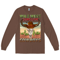 Chestnut wild west long live cowboys Long Sleeve Tee - texasbilliewilder