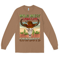 Toasted Coconut wild west long live cowboys Long Sleeve Tee - texasbilliewilder