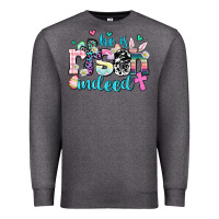 Charcoal Heather he is risen indeed Premium Sweatshirt - AdoDesignShop