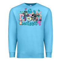 Ocean Blue he is risen indeed Premium Sweatshirt - AdoDesignShop