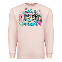 Pale Pink he is risen indeed Premium Sweatshirt - AdoDesignShop