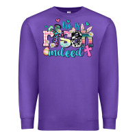 Purple he is risen indeed Premium Sweatshirt - AdoDesignShop