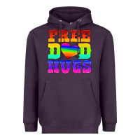 Plum lgbtq free dad hugs Heavyweight Hoodie - HRA Design Shop
