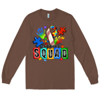 Chestnut baseball support squad autism Long Sleeve Tee - Zillion Design Studio
