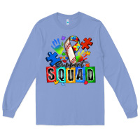 Colony Blue baseball support squad autism Long Sleeve Tee - Zillion Design Studio
