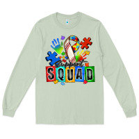 Matcha baseball support squad autism Long Sleeve Tee - Zillion Design Studio