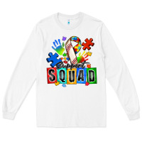 White baseball support squad autism Long Sleeve Tee - Zillion Design Studio
