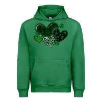 Emerald leopard hearts st patricks day Urban Hoodie - MaliasSmallBusiness