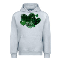 Heather Grey leopard hearts st patricks day Urban Hoodie - MaliasSmallBusiness