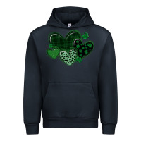 Navy leopard hearts st patricks day Urban Hoodie - MaliasSmallBusiness